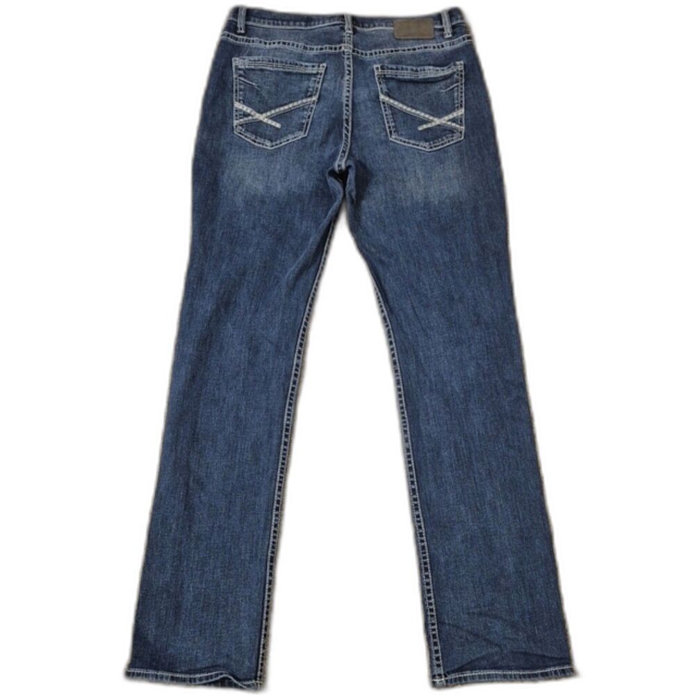 BKE Tyler Jeans 34x36 Relaxed Straight Leg Medium Wash Western Y2K Denim